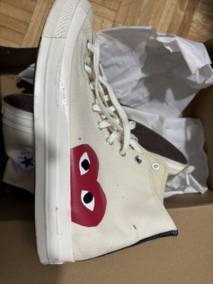 Comme des Garçons Play x Converse Chuck 70 High Milk US Mens Sz 13