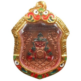 TOP! REAL RAHU OM CHAN LP PIN OLD THAI BUDDHA AMULET HOT PENDANT VERY RARE !!!