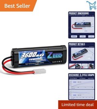 7.2V NiMH RC Battery 3600mAh High Power Tamiya Connector for Car Truck Boat