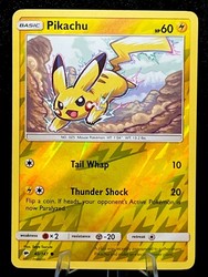 Pikachu 40/147 Sun & Moon Burning Shadows Reverse Holo