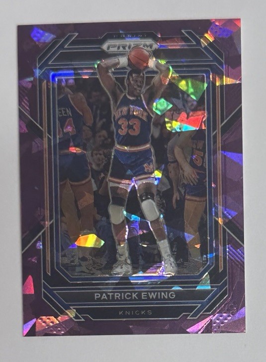 2022-23 Panini Prizm Purple Ice Patrick Ewing 034/149 #275