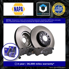 2x Vented Brake Discs and Pads fits AUDI Q3 8U 2.0 Front 11 to 18 312mm Set Pair