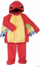 NWT 12 to 18 Months Gymboree“PARROT COSTUME” 2pc Hooded Zip Jacket/Pants Set