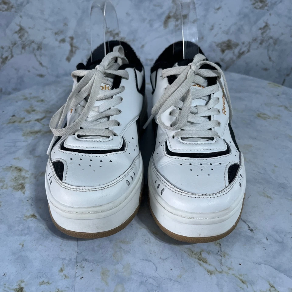 Reebok Club C Women's Size 6.5 Shoes White Black Low Athletic Platform Sneakers - Image 3 of 4