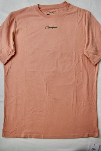 Berghaus NEW t-shirt Graphic Logo pink Short Sleeve Organic Ct sz lg FREE SHIP - Picture 3 of 5