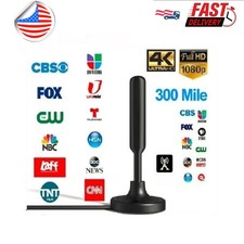 TV Antenna Indoor HDTV Amplified Digital TV Antenna 4K 1080P Long Range