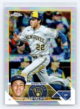 2023 Topps Chrome #109 Christian Yelich Refractor Milwaukee Brewers