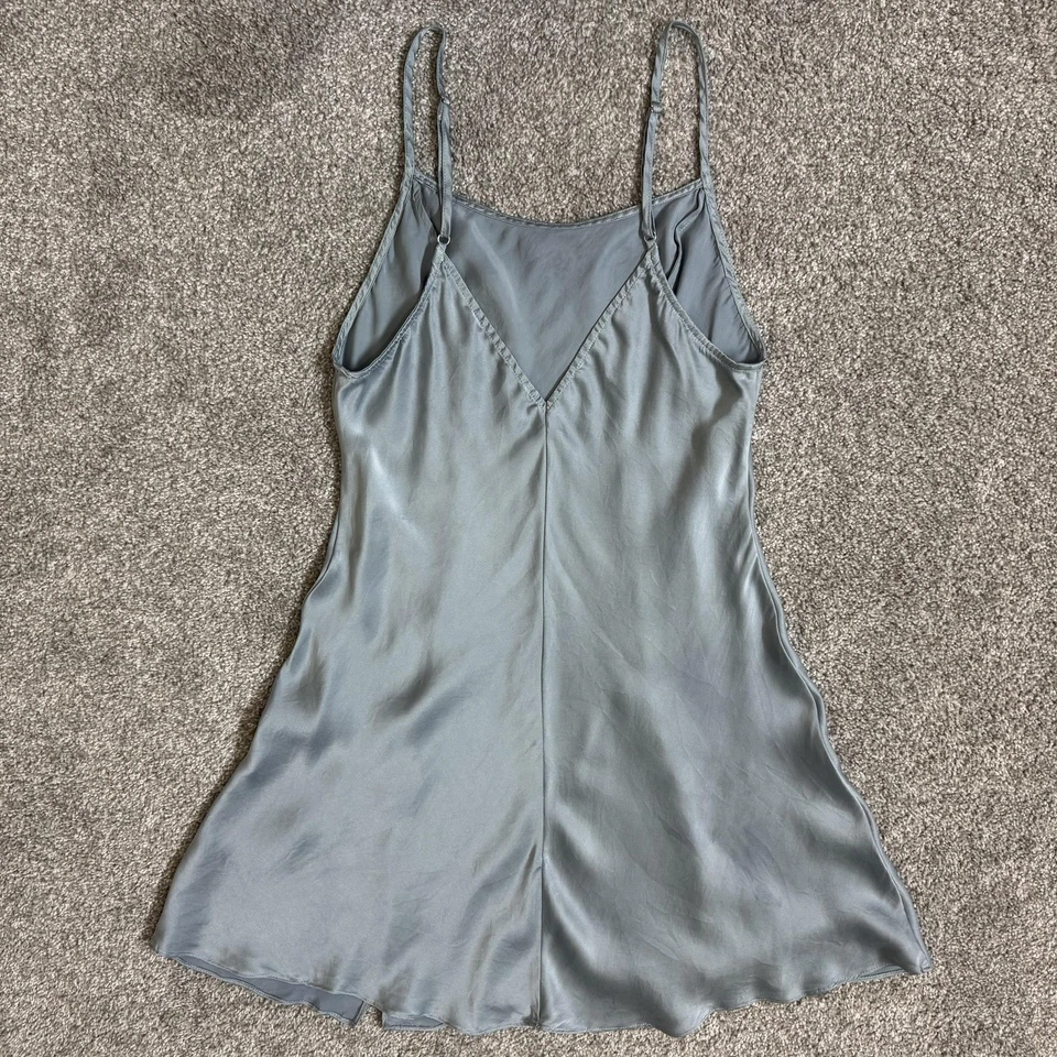 Vestido sin mangas Intimately Free People para mujer pequeño azul 100 % seda delicado fluido Foto 2 de 4