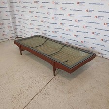 Struttura Letto Singolo Vintage Legno Esotico Ferro Italia Anni 60 Originale