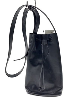 JIL SANDER shoulder bag in black leather