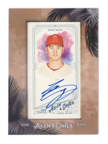 2018 Topps Allen & Ginter Framed Mini Autographs #MA-SO Shohei Ohtani RC