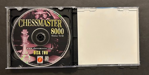 Vintage Chessmaster 8000 CD ROM Software, Original Case, 2 CD's, 2000, GC - Picture 2 of 3