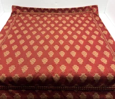 Jane Seymour Micheal Amini Bedding Throw Pillow Cover 24 x 24”  Red & Gold