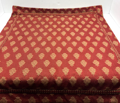 Jane Seymour Micheal Amini Bedding Throw Pillow Cover 24 x 24   Red & Gold