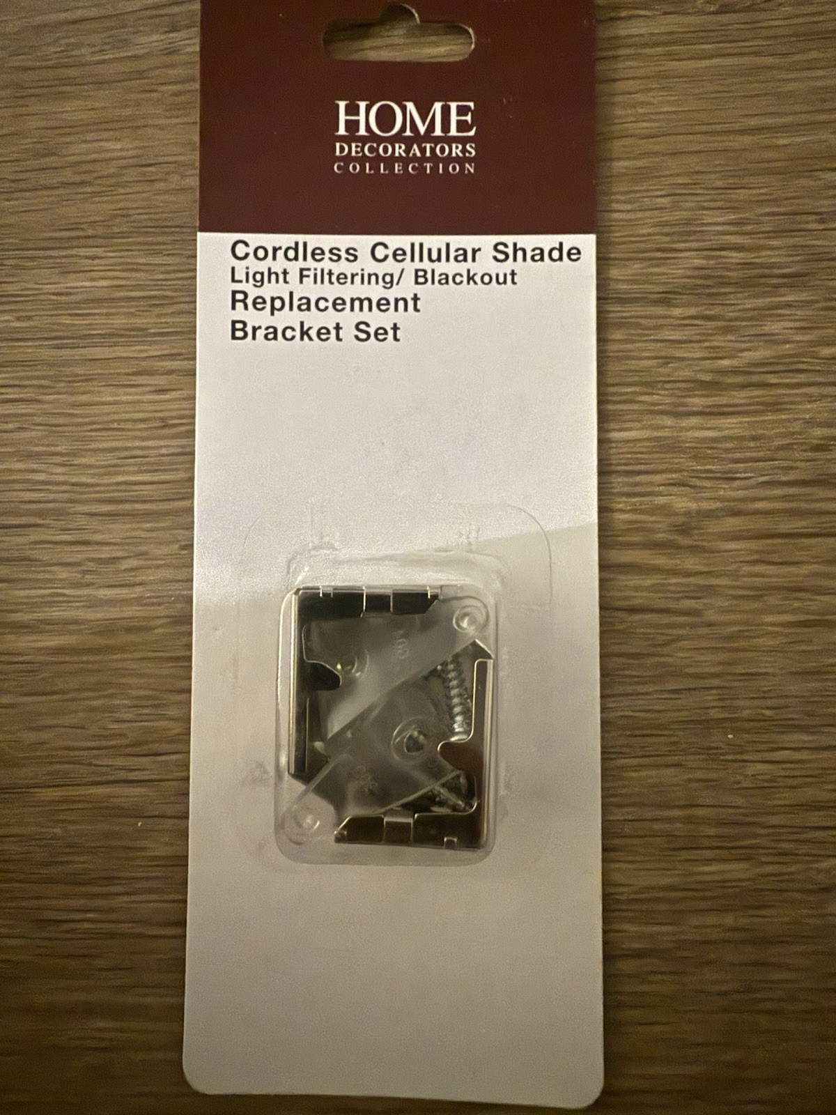 Cordless Cellular Light Filtering and Blackout Shade Replacement Bracket Set