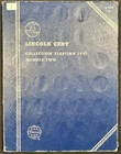 1941 Lincoln Penny Cent Set of  87 Coins In Whitman No. 2 Folder