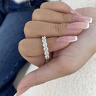 2.1ct Round Band Ring Yellow Gold 14K Labcreated Diamond F/VS — photo 6