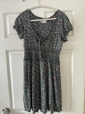 Urban outfitters Green Floral Sundress Size L, Shirred Bust