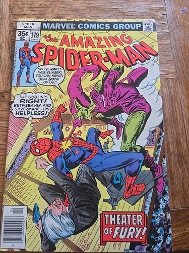 The Amazing Spider-Man #179 (Marvel Comics April 1978) Green Goblin VF