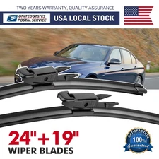 24"+19" Wipers blades Set for 2006-2013 Audi A3 original equipment replacement