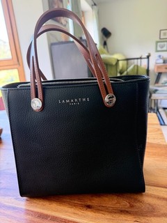 LAMARTHE Paris super schöne Hand /Schultertasche schwarz Leder wie NEU