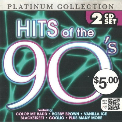 HITS OF THE 90s - 2 DISC SET - Platinum Collection COLOR ME BADD/COOLIO + CD