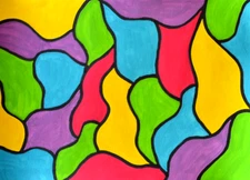 ABSTRACT 2023-20 Collectible ORIGINAL Acrylic Painting by Artist Benita Blair