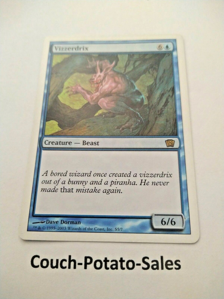 MTG Vizzerdrix Eighth Edition S5/7 Regular Rare - Premium NOS