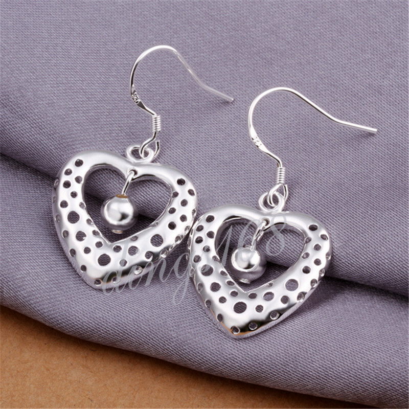 Designer Inspired 925 Sterling Silver Open Heart Bead 1.1