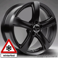16 Zoll W24 Alufelgen 6,5x16 5x112 ET49 schwarz matt für Mercedes