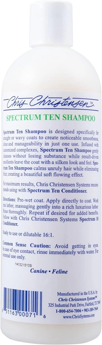 Chris Christensen Spectrum 10 Ten Shampoo 16oz eBay