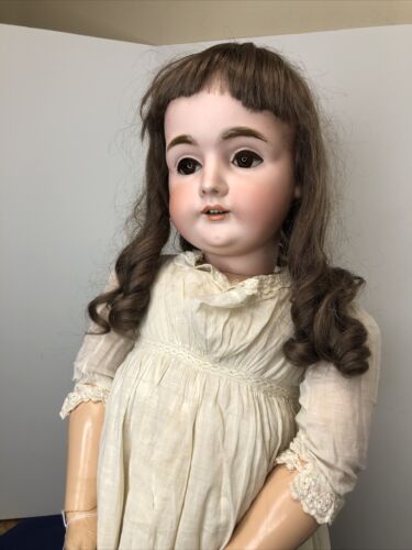 32” Antique German Kestner 164 Bisque Doll Compo BJ Body BL SL Eyes HH Wig SC3 - Picture 2 of 24