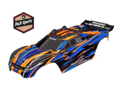 Traxxas 6785-ORNG - Body, Rustler 4X4 VXL, orange