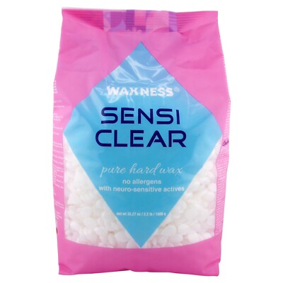 Waxness Sensi Clear Rosin Free Hard Wax Hypoallergenic 2.2 lb Made in Italy