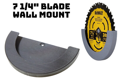 Wall Mount Holder Bracket for Circular Saw Blade 7 1/4'' (7.25'') Holds Multiple