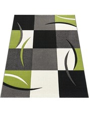 Paco Home Teppich Wohnzimmer Kurzflor Schlafzimmer Modern Geometrisches Muster.