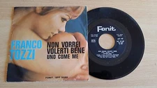 FRANCO TOZZI - NON VORREI VOLERTI BENE/UNO COME ME - 45 GIRI 7" - ITALY PRESS