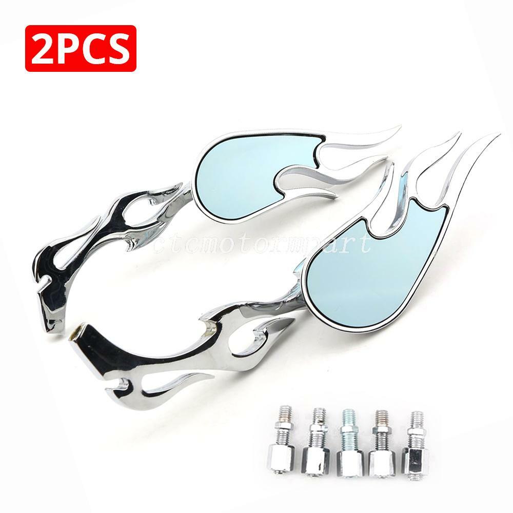 Pair Motorcycle Rearview Mirrors for Kawasaki Vulcan 1600 VN
