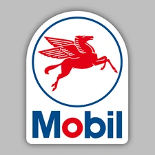 Mobil Oil Gas Vinyl Sticker/Decal - Gasoline -Vintage Classic - Hot Rod - Racing