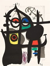 JOAN MIRÓ : La Captive : Archival Art Print