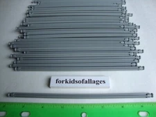 50 KNEX LIGHT GRAY RODS 7 1/2" Pieces 7.5" Bulk Standard Replacement Parts