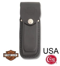 Case Harley-Davidson® knife Sheath Black Leather Size Large