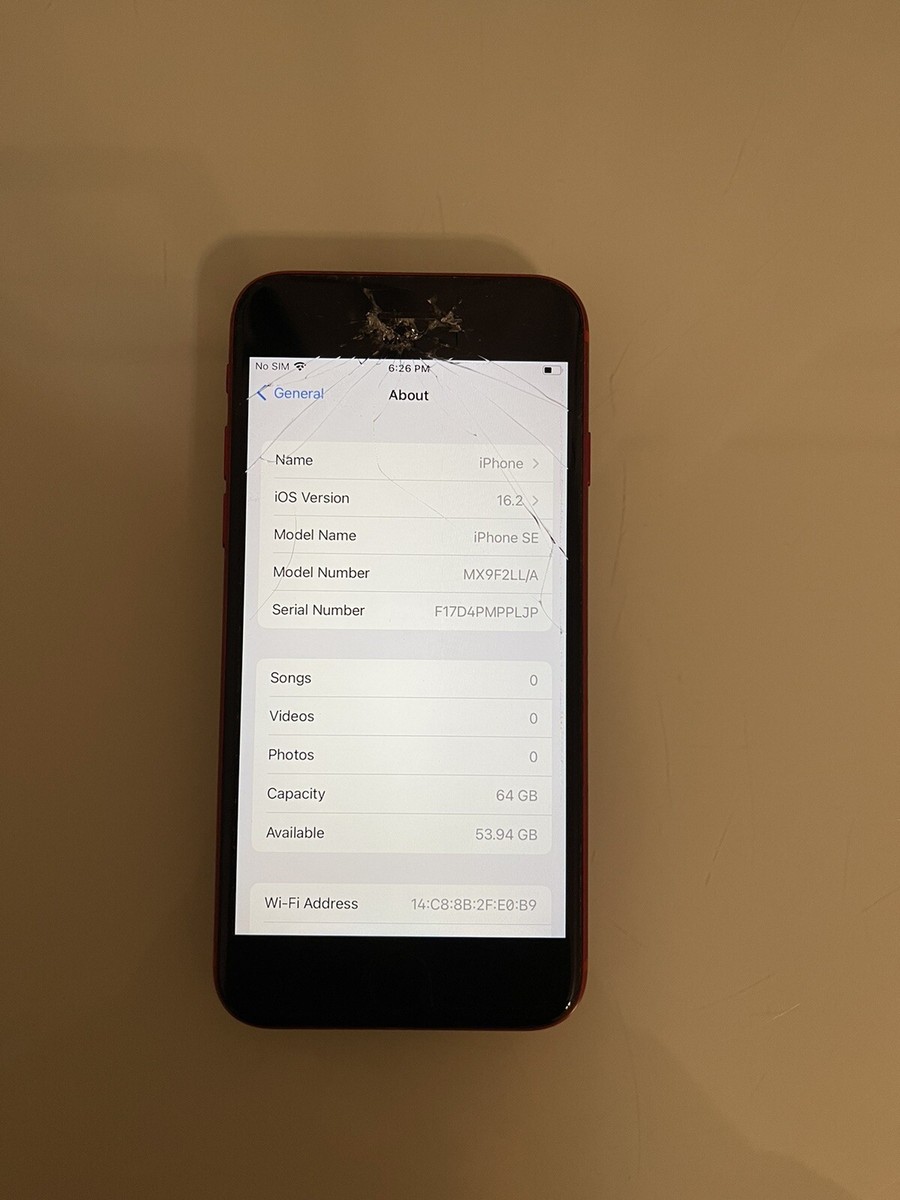 Apple iPhone SE - 64GB - Red | eBay