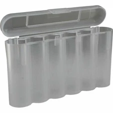 1 CLEAR 18650 & CR123A 6 Battery Holder Storage Case for 18650 Batteries