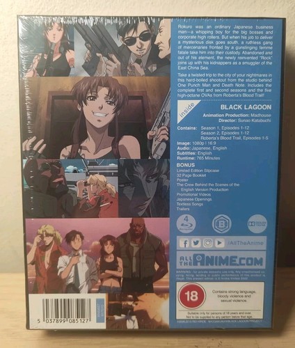 Black Lagoon Complete Series Limited Edition Blu Ray Boxset BRAND NEW & SEALED - Picture 2 of 4