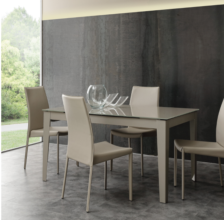 TAVOLO ALLUNGABILE IN VETRO TEMPERATO LA SEGGIOLA LONG WAY