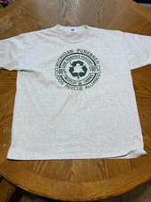 Vintage Russell USA Made Michigan Purebred Dog Rescue Alliance Gray T Shirt XL