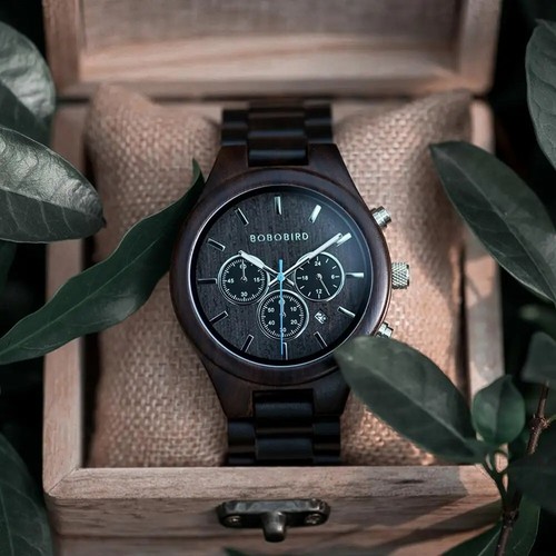 Luxury Stylish Wood Watches For Men Simplicity Wooden Quartz Watch Wristwatch - 第 6/10 張圖片