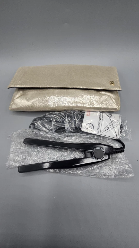 NUEVA Plancha Plancha de Pelo Mini/Viaje Victorias Secret Angel en Bolsa Plateada Foto 2 de 4