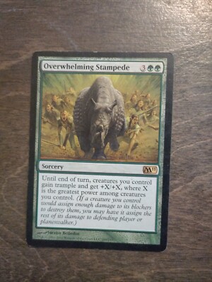 mtg cards like overwhelming stampede Overwhelming Stampede
